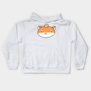 Star Shiba Face Kids Hoodie